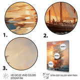 Sailboat Ethereal Waters I - Boat Sailing Canvas Wall Art