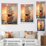 Sailboat Ethereal Waters I - Boat Sailing Canvas Wall Art