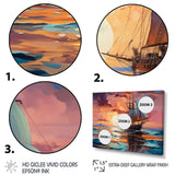 Sailboat Fluid Horizons I - Boat Sailing Canvas Wall Art