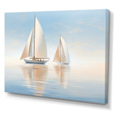 Sailboat Harmonious Tides I - Boat Sailing Canvas Wall Art