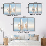 Sailboat Harmonious Tides I - Boat Sailing Canvas Wall Art