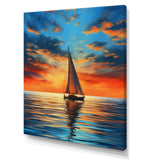 Sailboat Luminous Horizons I - Boat Sailing Canvas Wall Art