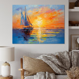 Sailboat Maritime Impressions - Boat Sailing Canvas Wall Art