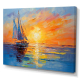 Sailboat Maritime Impressions - Boat Sailing Canvas Wall Art