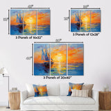 Sailboat Maritime Impressions - Boat Sailing Canvas Wall Art