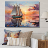 Sailboat Maritime Melody I - Boat Sailing Canvas Wall Art