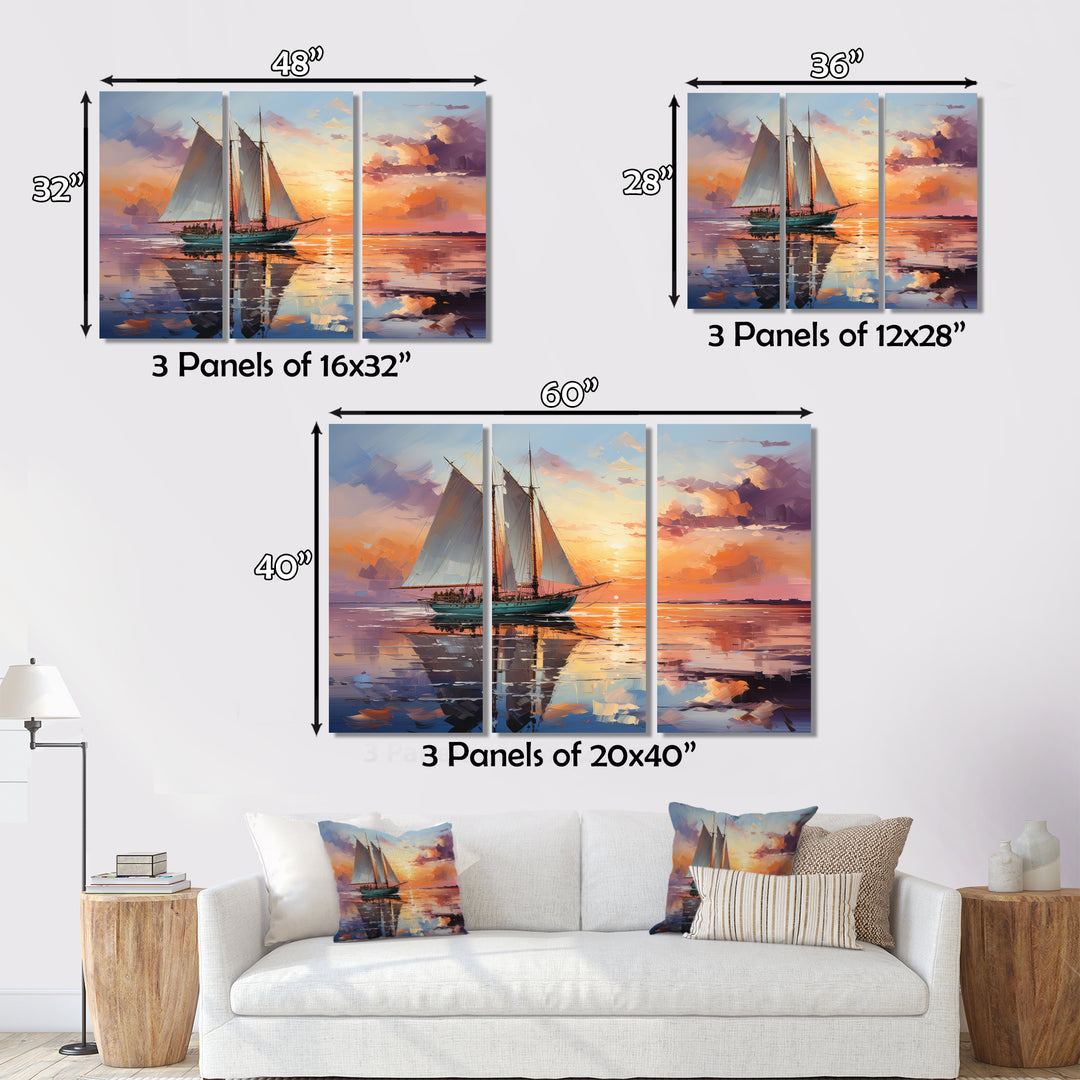 Sailboat Maritime Melody I - Boat Sailing Canvas Wall Art