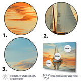 Sailboat Rhythmic Reflections I - Boat Sailing Canvas Wall Art