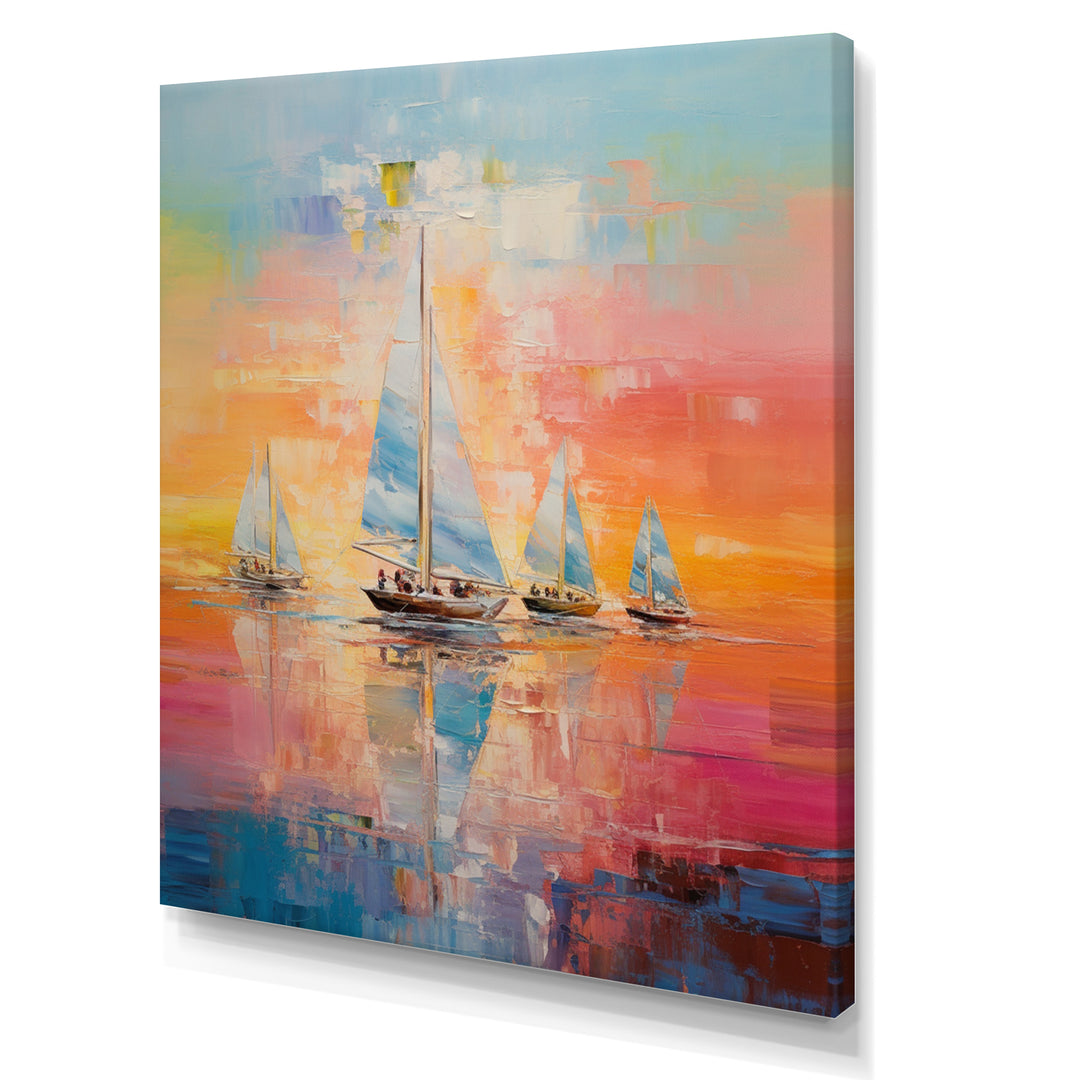 Sailboat Sail Away - Boat Sailing Canvas Wall Art