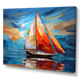 Sailboat Sailing Melodies I - Boat Sailing Canvas Wall Art