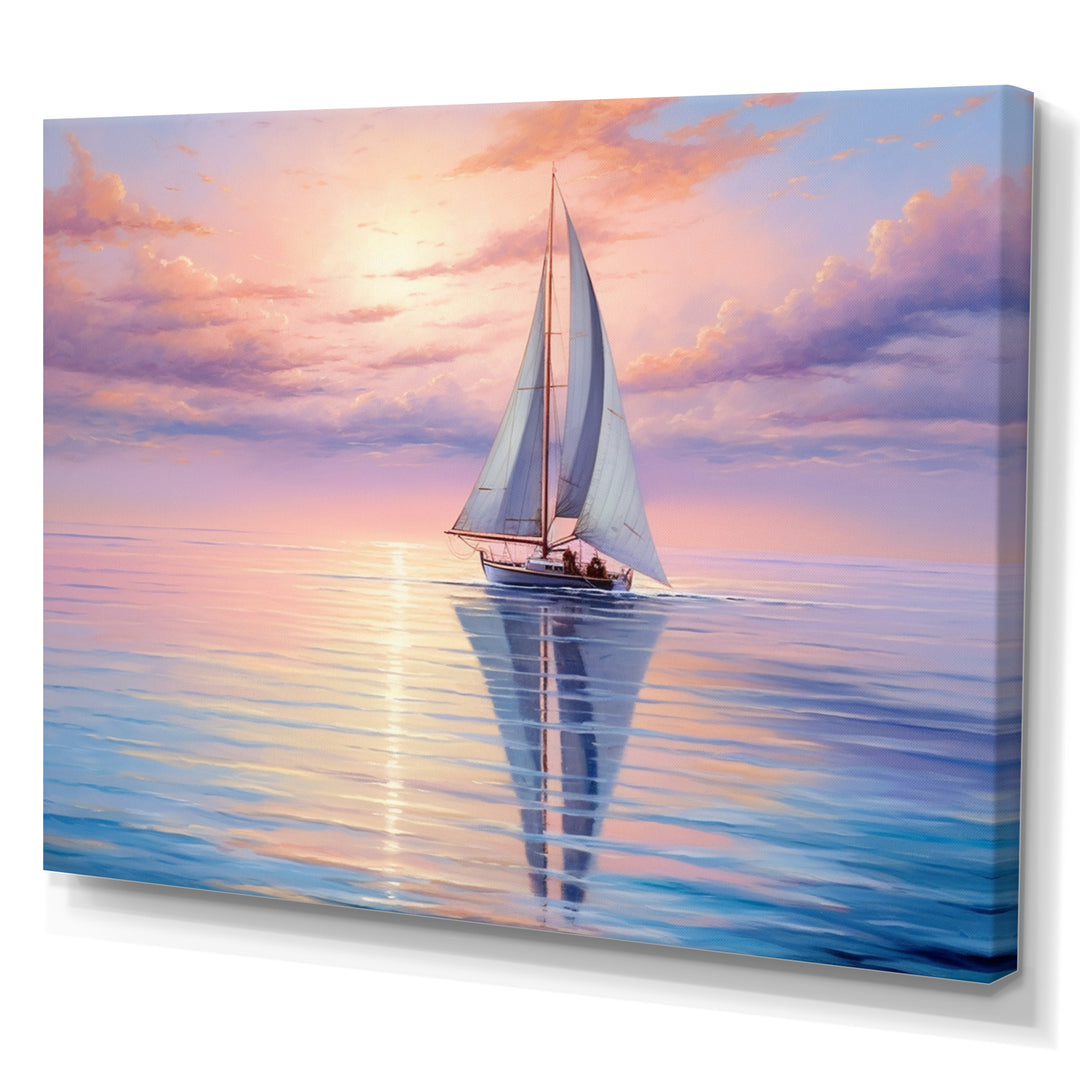 Sailboat Sailing Serenade I - Boat Sailing Canvas Wall Art