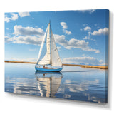 Sailboat Sailing Serenity I - Boat Sailing Canvas Wall Art