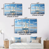 Sailboat Sailing Serenity I - Boat Sailing Canvas Wall Art