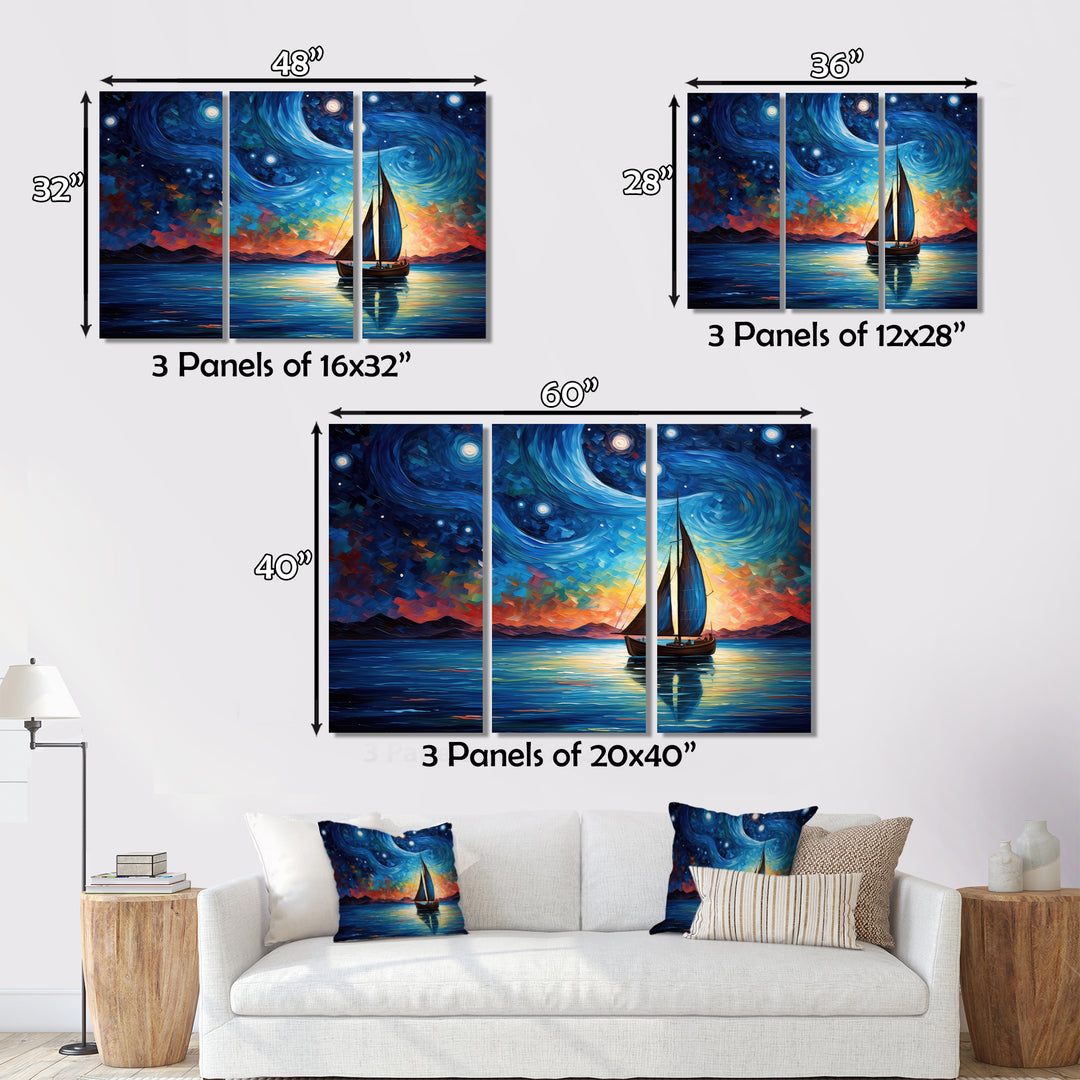 Sailboat Sailors Serenade - Boat Sailing Canvas Wall Art