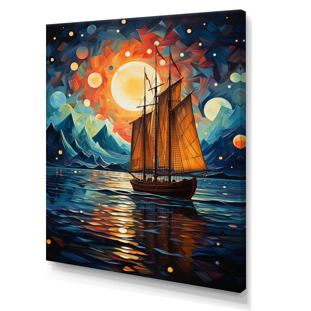 Sailboat Seafaring Dreams I - Boat Sailing Canvas Wall Art