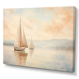Minimalism Sailboat Serene I - Boat Sailing Canvas Wall Art