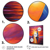 Sailboat Sunset Sails - Boat Sailing Canvas Wall Art
