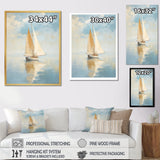 Sailboat Whispering Breezes I - Boat Sailing Canvas Wall Art