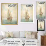 Sailboat Whispering Breezes II - Transportation Canvas Wall Art