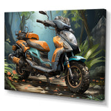 Scooter In Wild Adventure Seeker I - Scooter Canvas Wall Art