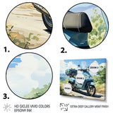 Blue Scooter All Purpose Utility - Scooter Canvas Wall Art