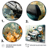 Scooter Business Class - Scooter Canvas Wall Art