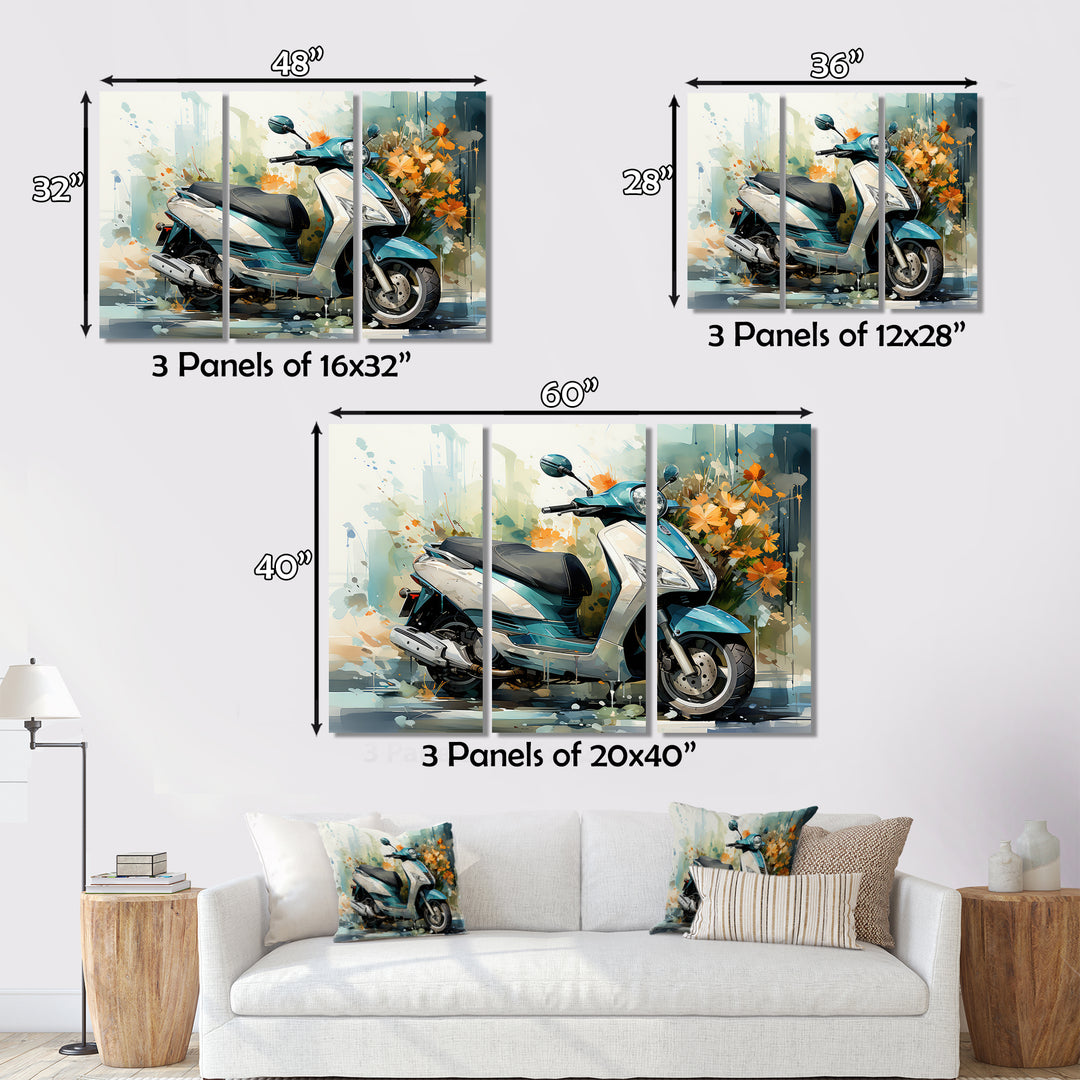 Scooter Business Class - Scooter Canvas Wall Art