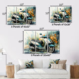 Scooter Business Class - Scooter Canvas Wall Art