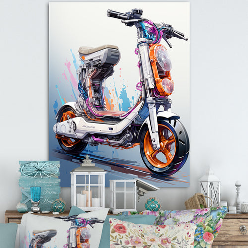 Scooter Compact Commuter I - Scooter Canvas Wall Art