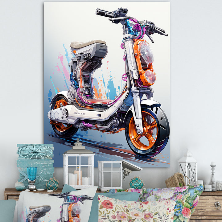 Scooter Compact Commuter I - Scooter Canvas Wall Art