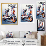 Scooter Compact Commuter I - Scooter Canvas Wall Art