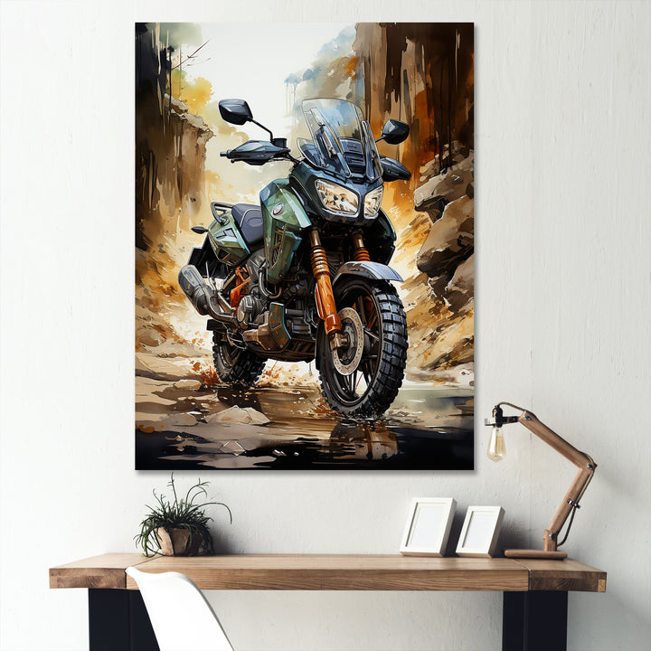 Scooter Off Road Adventurer I - Scooter Canvas Wall Art