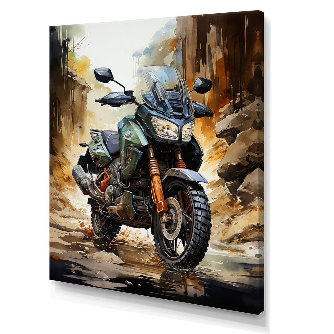 Scooter Off Road Adventurer I - Scooter Canvas Wall Art