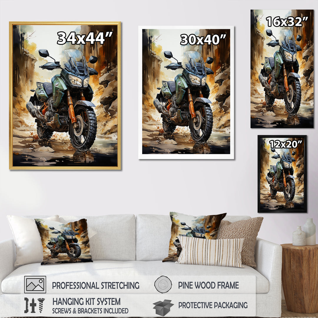 Scooter Off Road Adventurer I - Scooter Canvas Wall Art