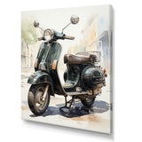 Scooter Retro Rider I - Scooter Canvas Wall Art