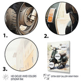 Scooter Retro Rider I - Scooter Canvas Wall Art