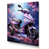 Purple Scooter Sporty Speedster - Scooter Canvas Wall Art