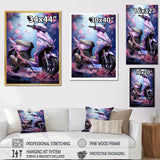 Purple Scooter Sporty Speedster - Scooter Canvas Wall Art