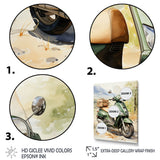 Scooter Touring Companion I - Scooter Canvas Wall Art