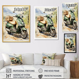 Scooter Touring Companion I - Scooter Canvas Wall Art