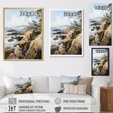 Seagull Coastal Guardian On Rock - Seagull Wall Art Prints