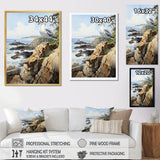 Seagull Coastal Guardian On Rock - Seagull Wall Art Prints