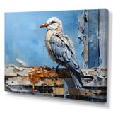 Seagull Coastal Guardian Collage - Multi-Color Seagull Wall Art