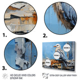 Seagull Coastal Guardian Collage - Multi-Color Seagull Wall Art