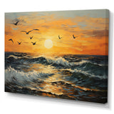 Seagulls At Beach Sunset - Seagull Wall Decor