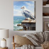 Seagull In Repose At Beach - Seagull Wall Art Prints