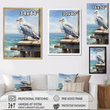 Seagull In Repose At Beach - Seagull Wall Art Prints