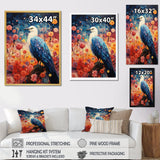 Seagull Whimsical Wings Pointillism - Seagull Framed Canvas Art