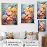 Abstract Ocean Seashell Collage - Seashell Bedroom Wall Art