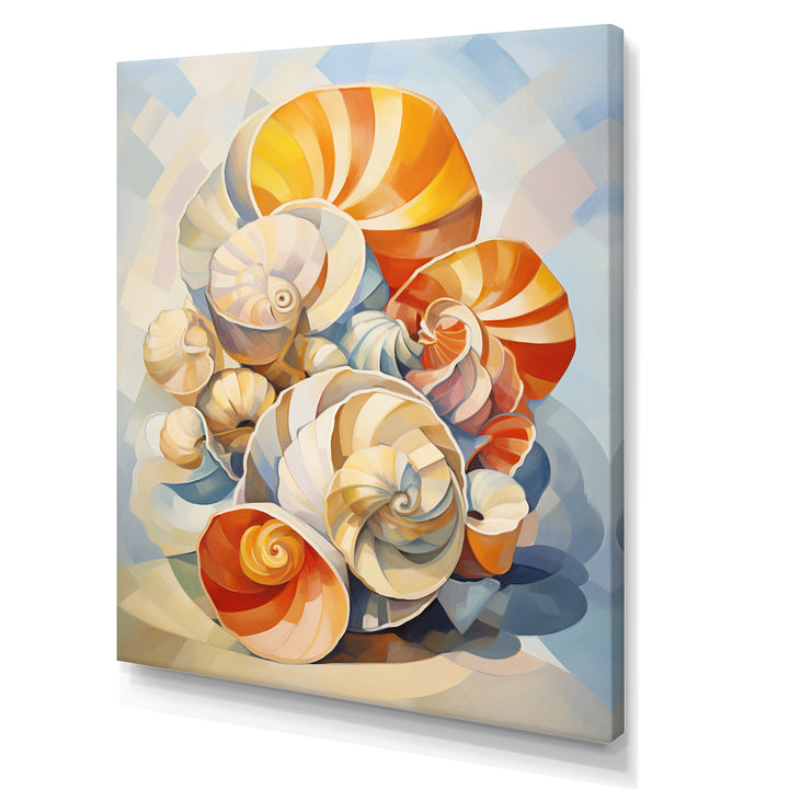 Cubist Colorful Seashells - Seashell Wall Decor
